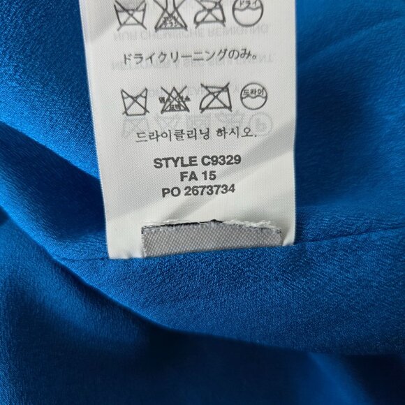 J. Crew Dress Sz 8 Silk Blue Floral Babydoll Boho Cottage Knee Length Sleeveless - Picture 11 of 13